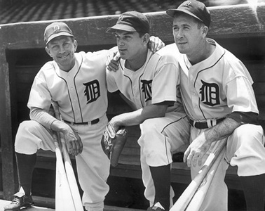 Dick Bartell, Barney McCosky, Birdie Tebbets
